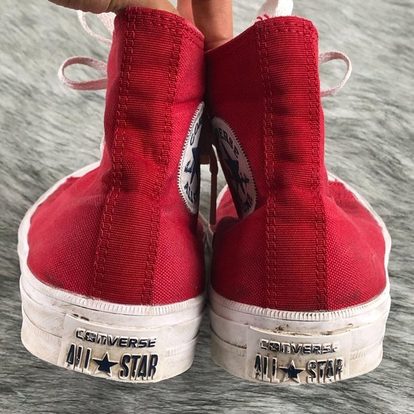 Converse Chuck Taylor All Star II Hi Red/White - Picture 9 of 14